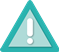 Icon of a triangle with an exclamation point inside it
