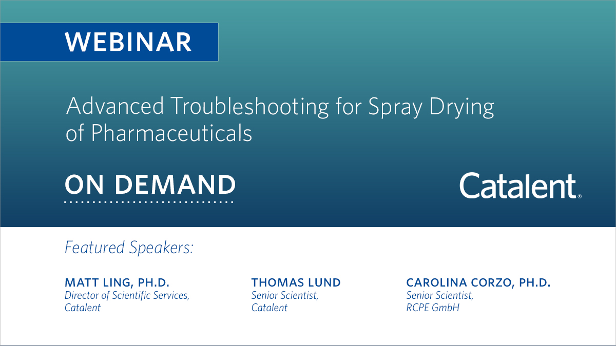 Advanced Troubleshooting for Spray Drying of Pharmaceuticals
